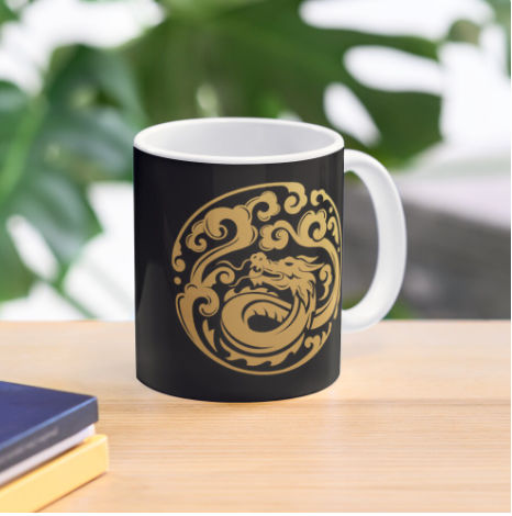 Black Year of the Dragon mug