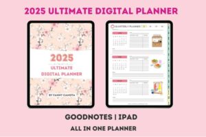 2025 Ultimate Digital Planner for iPad and Goodnotes, All in One Planner