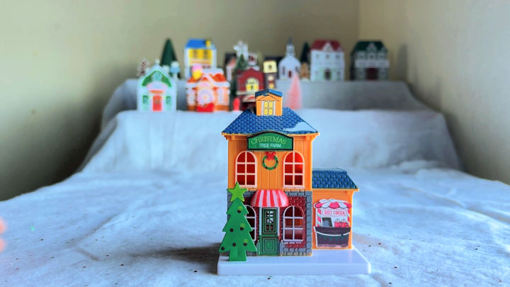 Image: Christmas tree farm Christmas village house