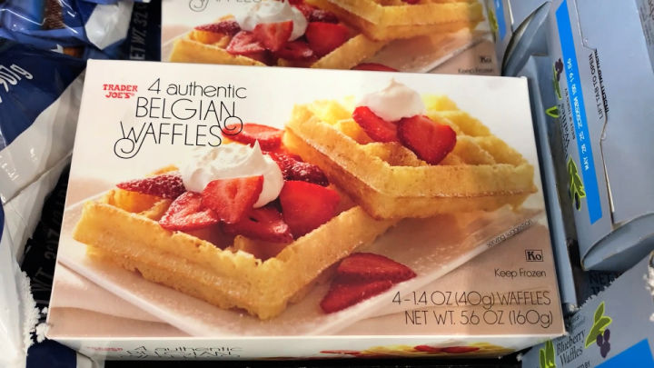 Trader Joe's belgian waffle in a box