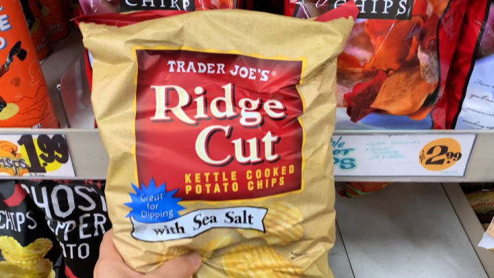 Trader Joe's Ridge Cut Chips bag