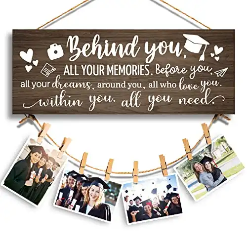 Behind You, All Your Memories Graduation Photo Collage Holder