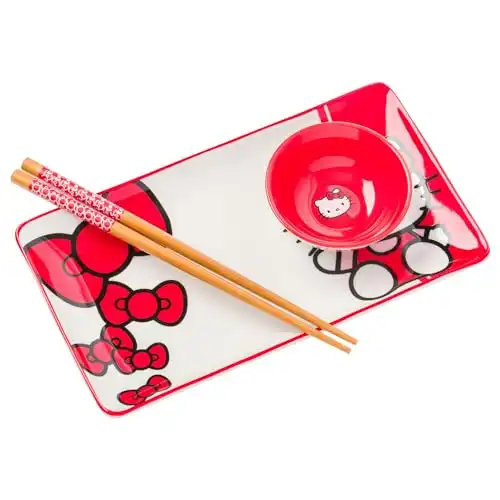 Hello Kitty Ceramic Sushi Set