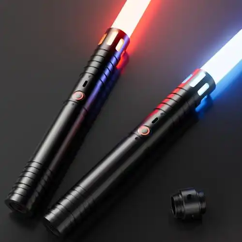 Lightsaber,Dueling Double Light Saber,Metal Hilt Force Fx Rechargeable 2pack Real 20 Colors