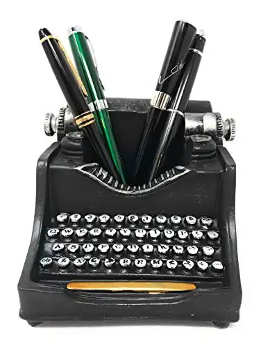 Vintage Typewriter Pencil Holder for Desk