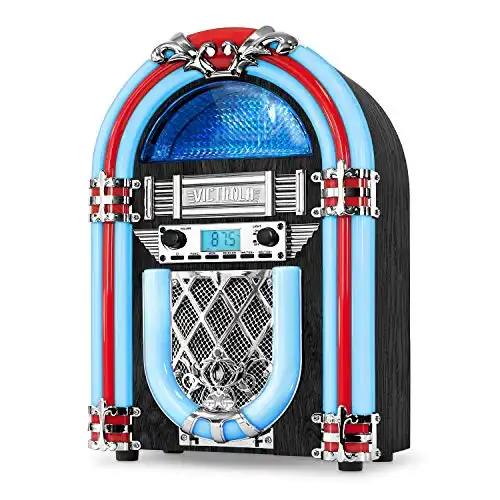 Mini Jukebox with Built-in Bluetooth Speaker