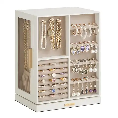 360 Rotating Jewelry Storage Case